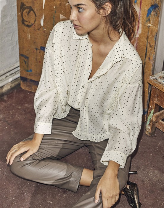 Shiloh Crop Leather Bukser 